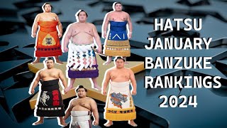 JANUARY HATSU BANZUKE RANKINGS 2024 初場所 How Long Does Terunofuji really have left at the top [upl. by Efrem]