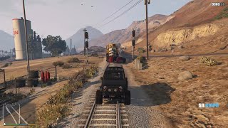 GTA 5 GAMEPLAY  OFFROADING KARNA PADA MEHNGA  RUBBICON KI HUI HALAT KHARAB  GAADI SE ROKI TRAIN [upl. by Keelby]