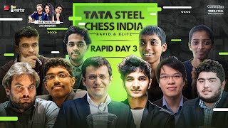 Tata Steel Chess India 2021 Rapid Day 3  Live commentary by Tania Sagar Samay [upl. by Cora439]