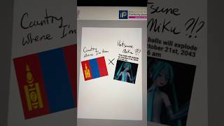 Hatsune Miku nationality trend but Mongolias mentioned hatsunemiku hatsunemikufanart vocaloid [upl. by Lorien]