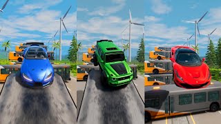 Super Heros Cars Jump In Reverse 12 😱 BeamNGDrive  The Real Granny [upl. by Anohsal]