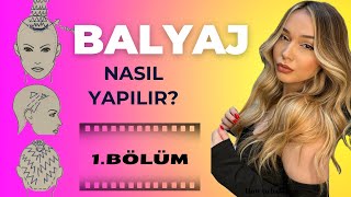 Balyaj nasıl yapılır  1 BÖLÜM  balyaj yapılışı  detaylı anlatımlı ve çizimli  geçiş ve tonlama [upl. by Eleda381]