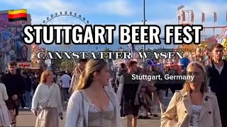 Oktoberfest Stuttgart Germany 🇩🇪Cannstatter Wasen Volksfest [upl. by Eddana]