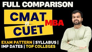 DETAILED COMPARISON OF CUET PG MBA WITH CMAT 2024  EXAM PATTERN  SYLLABUS  TOP COLLEGES [upl. by Silliw337]