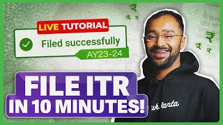 How to file ITR AY2023 ITR filling TUTORIAL for SALARIED EMPLOYEES  Income Tax Return  ITR 1 [upl. by Aizatsana936]