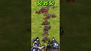 50 Elite Cataphracts vs 50 Elite Konniks AoE2 Shorts ageofempires gaming [upl. by Kreindler474]