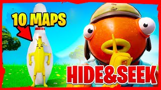 🤫best 10 HIDE amp SEEK maps in CREATIVE 20  HIDE amp SEEK Fortnite Codes🤫 [upl. by Jerrie]