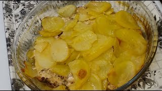 صدور الدجاج مع البطاطا بالفرن بأسرع طريقة Chicken breast with potato in oven [upl. by Josi]