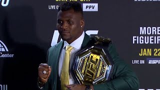 UFC 270 Francis Ngannou PostFight Press Conference [upl. by Annaeiluj]