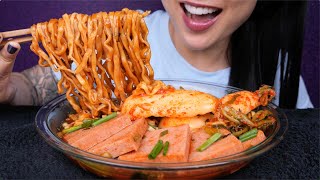 SPICY SAMYANG NOODLE UNCUT REQUESTED EDITION ASMR EATING SOUNDS NO TALKING  SASASMR [upl. by Akenehs]