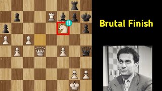 Brutal Finish  Mikhail Tal Vs Oll Lembit  Chess Tips Tricks Strategies And Tactics [upl. by Natam]