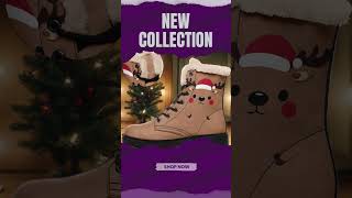 New Christmas Winter Boots Collection  Stay Cozy amp Stylish This Holiday Season ❄️🎄 [upl. by Inanuah]