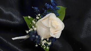 How to make a single rose boutonniere [upl. by Tilly]