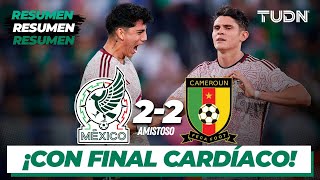 Resumen y goles  México 22 Camerún  Amsitoso Internacional 2023  TUDN [upl. by Julio]