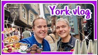 York Vlog Bettys Tea Room York Ghost Merchants Yorks Chocolate Story [upl. by Ahsoyem]