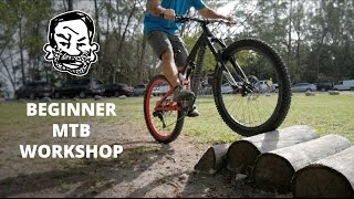 Riding over stuff on a MTB  Mountain Biking Explained EP4 [upl. by Aihsekram]