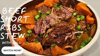 I Tried The Best Beef Short Ribs Stew In America [upl. by Meehsar220]