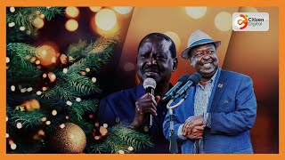 Raila Odinga attends Christmas church service in Bondo [upl. by Nnylarak]