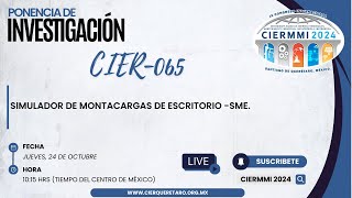 CIER065 quotSIMULADOR DE MONTACARGAS DE ESCRITORIO –SMEquot [upl. by Arodoet]