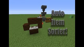 How to make a automatic item sorter in minecraft WORKS IN 112 [upl. by Lahsram]