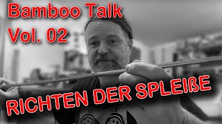 BambooTalk 02  Richten von Bambus Spleißen zum Bau von Fliegenruten Bambooflyrod Gespließtenbau [upl. by Tnerual]