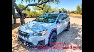 New Crossbars for the Crosstrek BougeRV bars unbox install and review [upl. by Lytsirk]