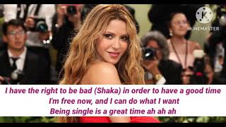 Shakira  Soltera ENGLISH LYRICS [upl. by Ataynik]