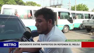 ACCIDENTE ENTRE RAPIDITOS EN ROTONDA EL RELOJ [upl. by Raynah]