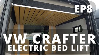 VW Crafter Camper van EP8 Electric Bed Lift Lippert Project 2000 [upl. by Lipkin]