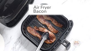 Air Fryer Bacon  So Easy Crispy amp No Messy Kitchen [upl. by Ameer656]