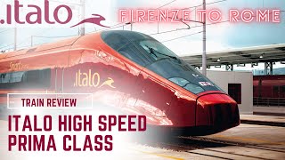 High Speed Italo Train  Prima First Class Review  Florence Firenze  Rome Roma Termini [upl. by Rofotsirk581]