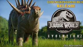 Chungkingosaurus Release In Jurassic World Evolution 2 [upl. by Anahsak315]