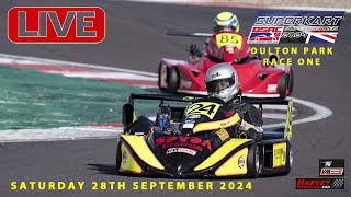 British Superkarts RACE ONE Live  Oulton Park  28th Sept 2024 [upl. by Leboff]