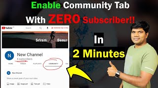 Enable YouTube community tab in 2 minutes  Even with ZERO subscribers [upl. by Eade]