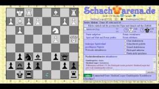 let´s play Schach  2 Blitzpartien  hängende Figuren [upl. by Muire]