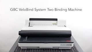 GBC VeloBind System Two Binding Machine [upl. by Karola]