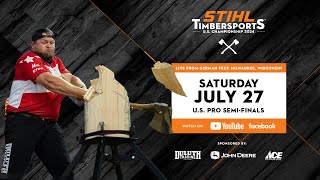 STIHL TIMBERSPORTS® 2024 US PRO SEMIFINALS POOL A​ [upl. by Enneirb]