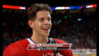 Jesperi Kotkaniemi First Star  Montreal Canadiens  20181101 ⭐ [upl. by Doi]