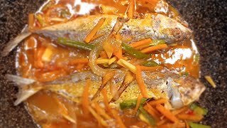 Escabecheng Isda  Panlasang pinoy Escabeche N Que quemoni5050 [upl. by Enneyehc]