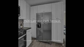 1500 Latrobe Park Terrace Baltimore MD [upl. by Avril420]