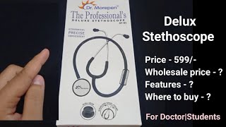 Dr morepen professional delux Stethoscope St 01 review [upl. by Ylebmik310]