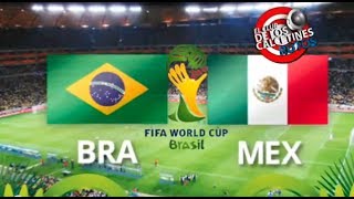 Mexico Vs Brasil Resumen Mundial Brasil 2014 [upl. by Sladen]