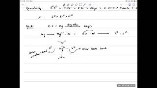 Alkyl Halides amp RMgX Revision Part 2 [upl. by Notsej]