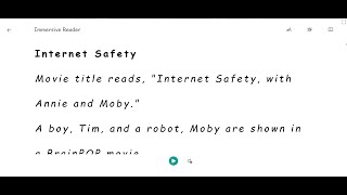 BrainPop Jr Internet safety Immensive Reader Female Voice [upl. by Ger]