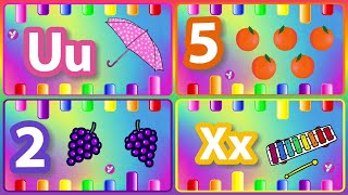 ABC Phonics for Kids  A for Apple Alphabet Song  123 Song  Learn Colors amp Phonics Sounds  1415 [upl. by Jurkoic298]