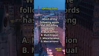 Spelling Time 537 spelling englishlearning englishvocabulary questions quiz [upl. by Trow]