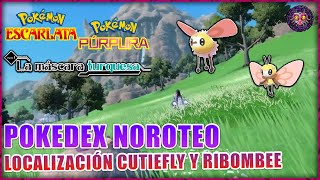 Pokemon Escarlata y Púrpura La Máscara Turquesa  Localización de Cutiefly y Ribombee [upl. by Daune603]