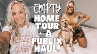 EMPTY HOME TOUR  HUGE PUBLIX ESSENTIALS GROCERY HAUL  Holley Gabrielle [upl. by Lertsek791]