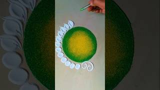 Beautiful rangoli design rangoli art shots [upl. by Nnairek979]