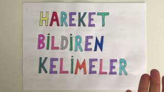 Hareket Bildiren Kelimeler  4 Sınıf Türkçe [upl. by Jemena]